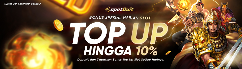 Bonus Top Up Harian Slots 10%